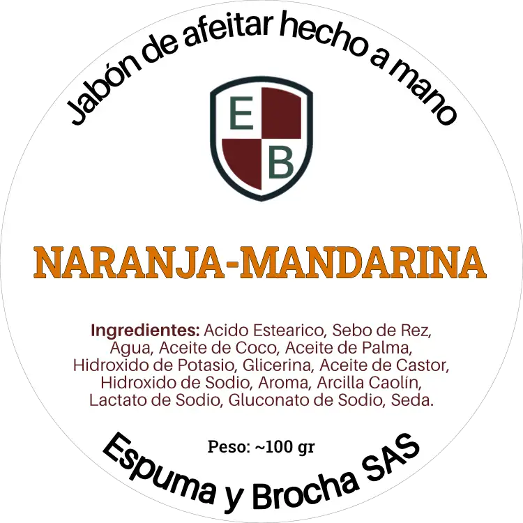 EyB - Jabón de Afeitar Natural Hecho a Mano