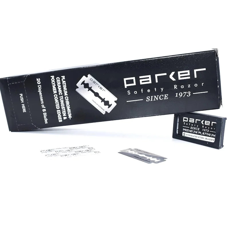 Parker Razor Hojas Doble Filo Premium Platinum (20x5)