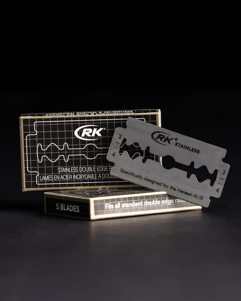 Henson RK Shaving Stainless DE Cuchillas (100)