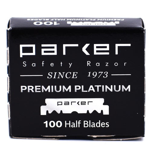 Parker Razor MEDIA Hojas Premium Platinum para Barberas (100)