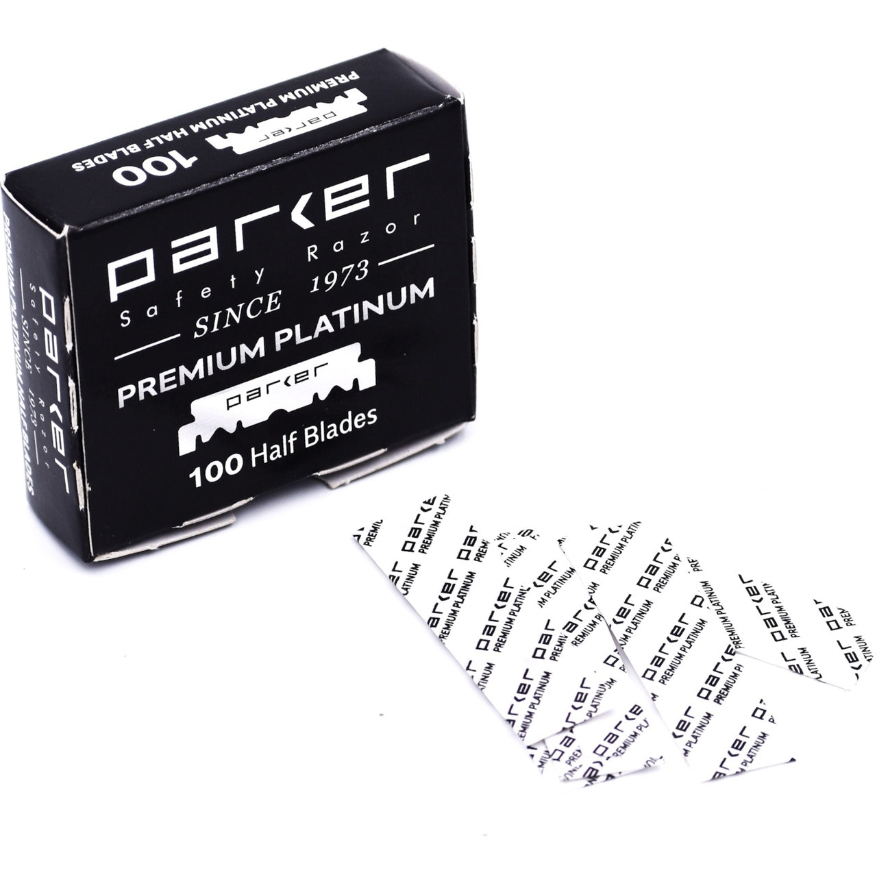 Parker Razor MEDIA Hojas Premium Platinum para Barberas (100)
