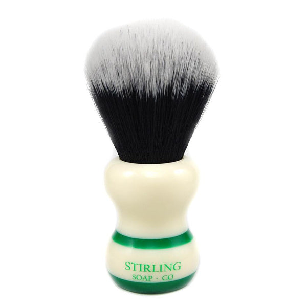 Stirling - 24mm - Brocha Sintética - Mango Resina Blanca y Verde