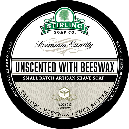 Stirling - Jabón de Afeitar de Primera - Beeswax