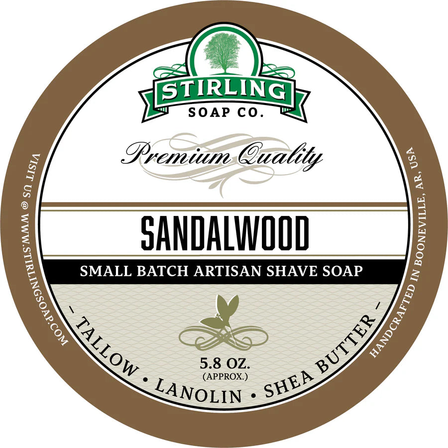 Stirling - Jabón de Afeitar de Primera - Sandalwood