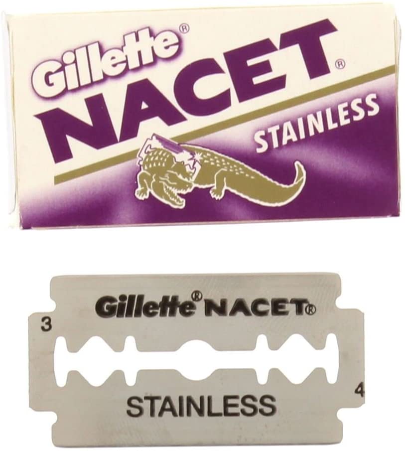 Gillette Nacet Stainless Hojas de Afeitar (5)