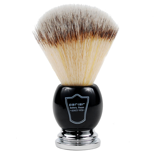 Parker Razor BCSY - Brocha Sintética - Mango Negro y Cromo c. Soporte