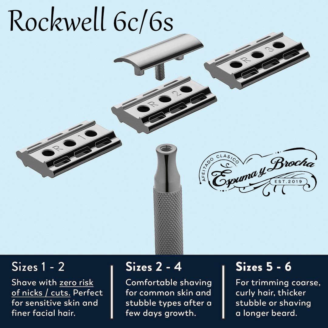 Rockwell 6C Maquina de Afeitar con 6 niveles de eficiencia