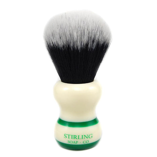 Stirling - 24mm - Brocha Sintética - Mango Resina Blanca y Verde