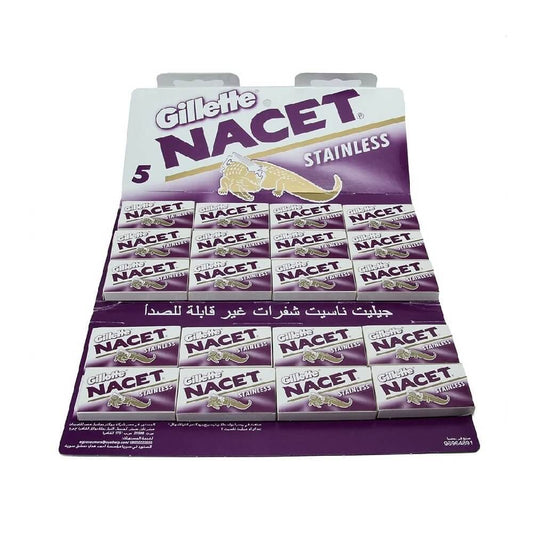 Gillette Nacet Stainless Hojas de Afeitar (100)